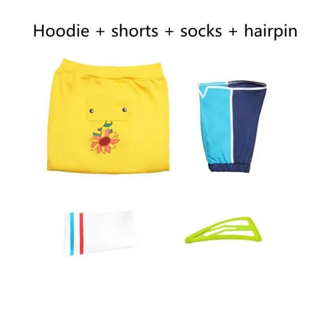 Wonder Egg Priority Ohto Ai Hoodie Sunflower Sweatshirt Halloween Cosplay Costume