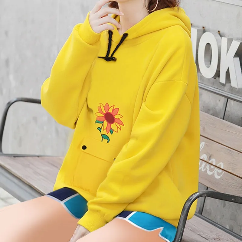 Wonder Egg Priority Ohto Ai Hoodie Sunflower Sweatshirt Halloween Cosplay Costume