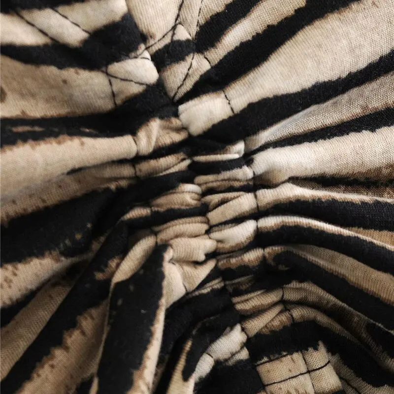 ZEBRA CROPPED BLOUSE
