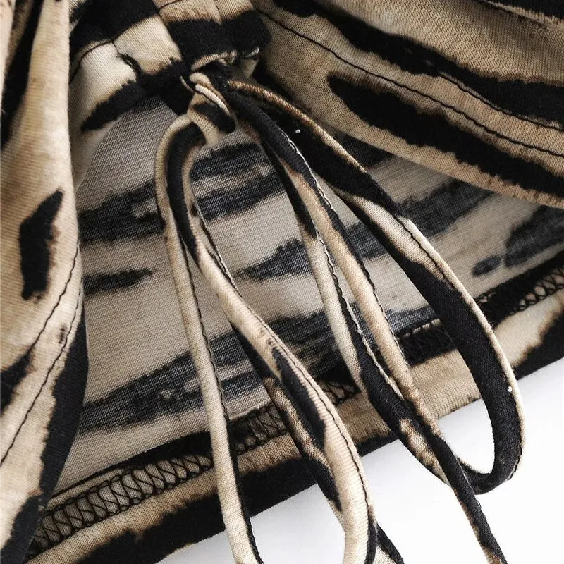 ZEBRA CROPPED BLOUSE